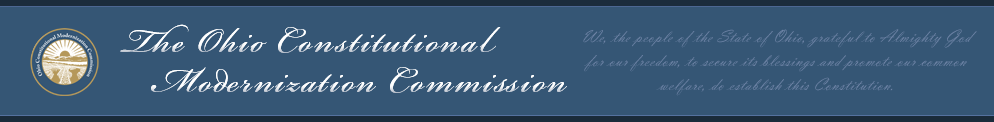 The Ohio Constitutional Modernization Commission